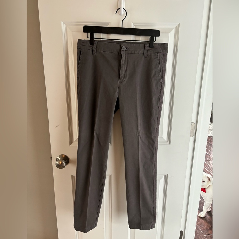 Donna High Rise Fab Ab Ankle Skinny Pants, Color Grey, Size 10